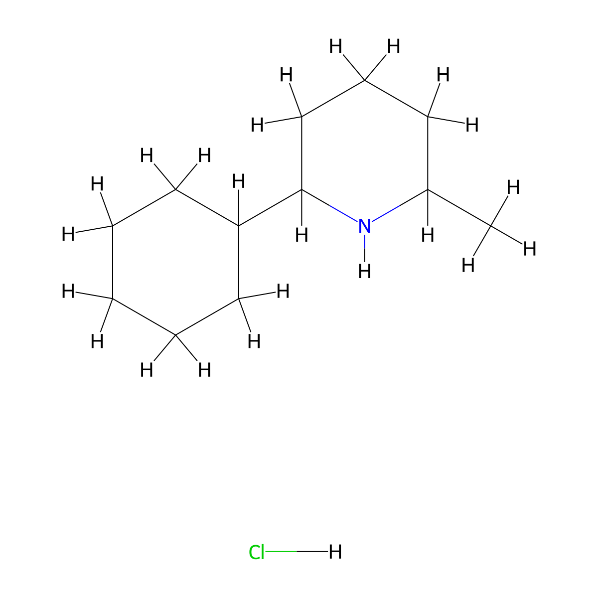 2-Cyclohexyl-6-methylpiperidine hydrochloride molecular structure, CAS 2305255-50-7
