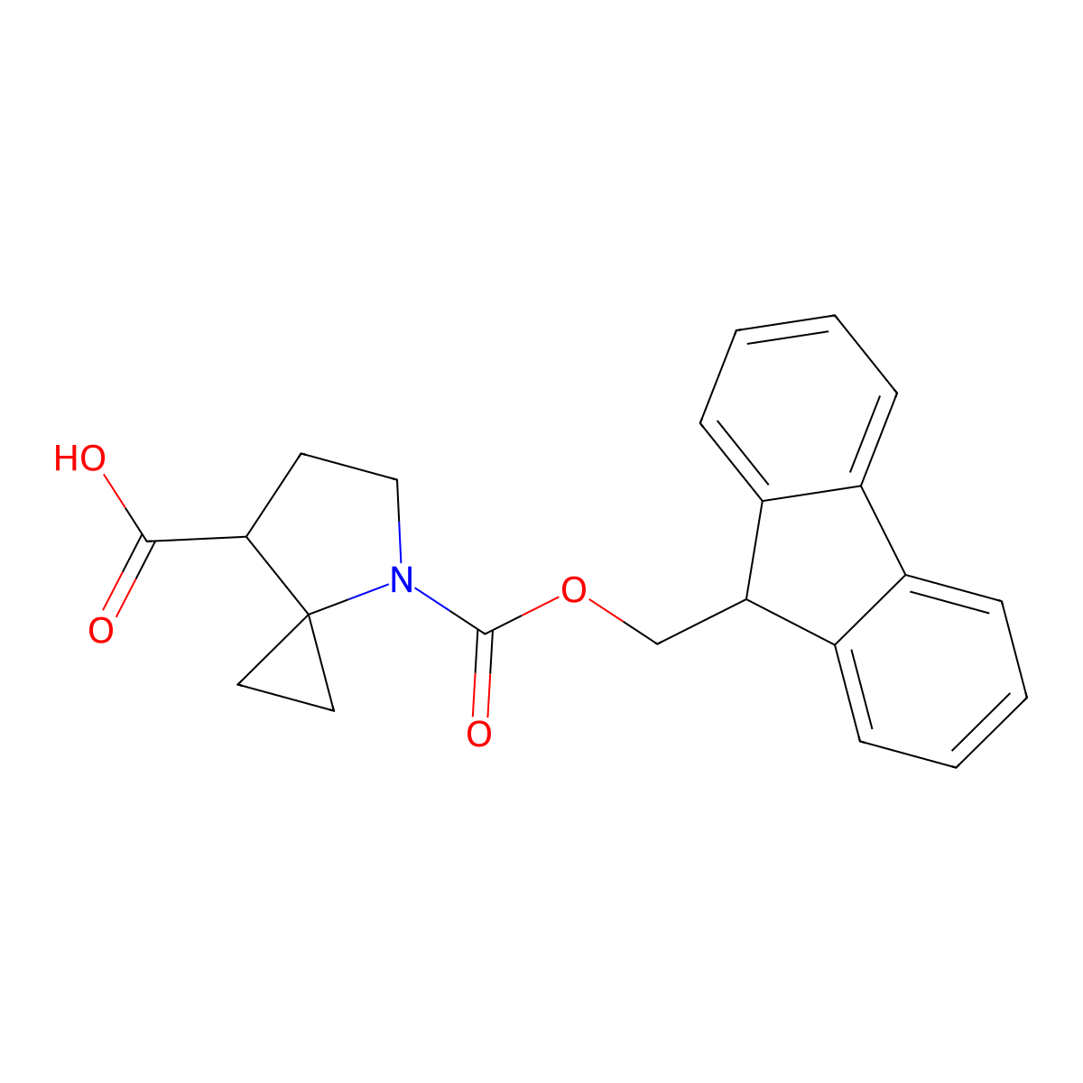 4-{[(9H-fluoren-9-yl)methoxy]carbonyl}-4-azaspiro[2.4]heptane-7-carboxylic acid molecular structure, CAS 2305255-59-6
