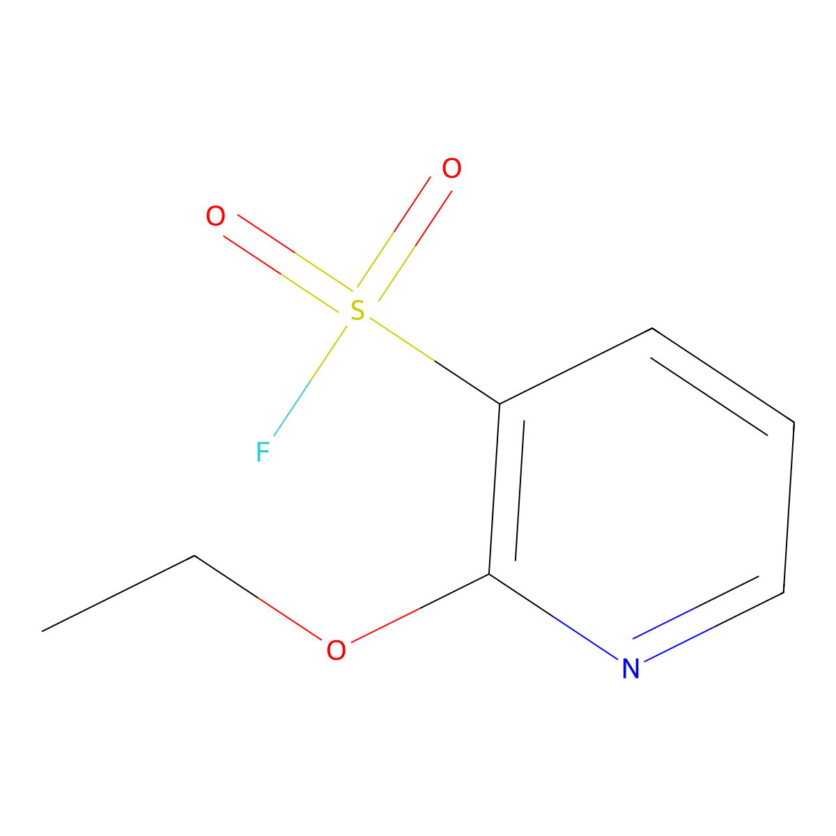 2-Ethoxypyridine-3-sulfonylfluoride molecular structure, CAS 2305255-72-3