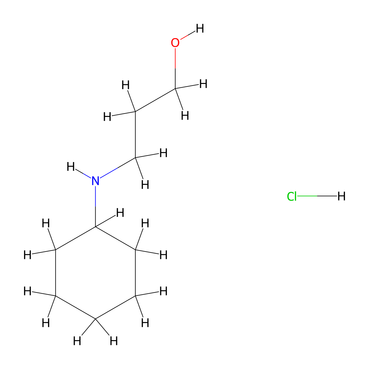 3-(Cyclohexylamino)propan-1-ol hydrochloride molecular structure, CAS 2305255-78-9