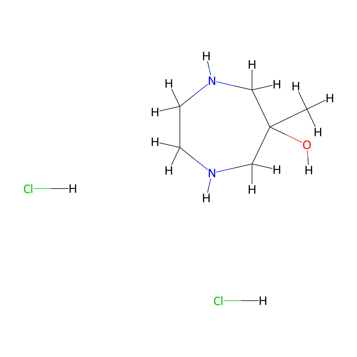 6-Methyl-1,4-diazepan-6-ol dihydrochloride molecular structure, CAS 2305256-00-0