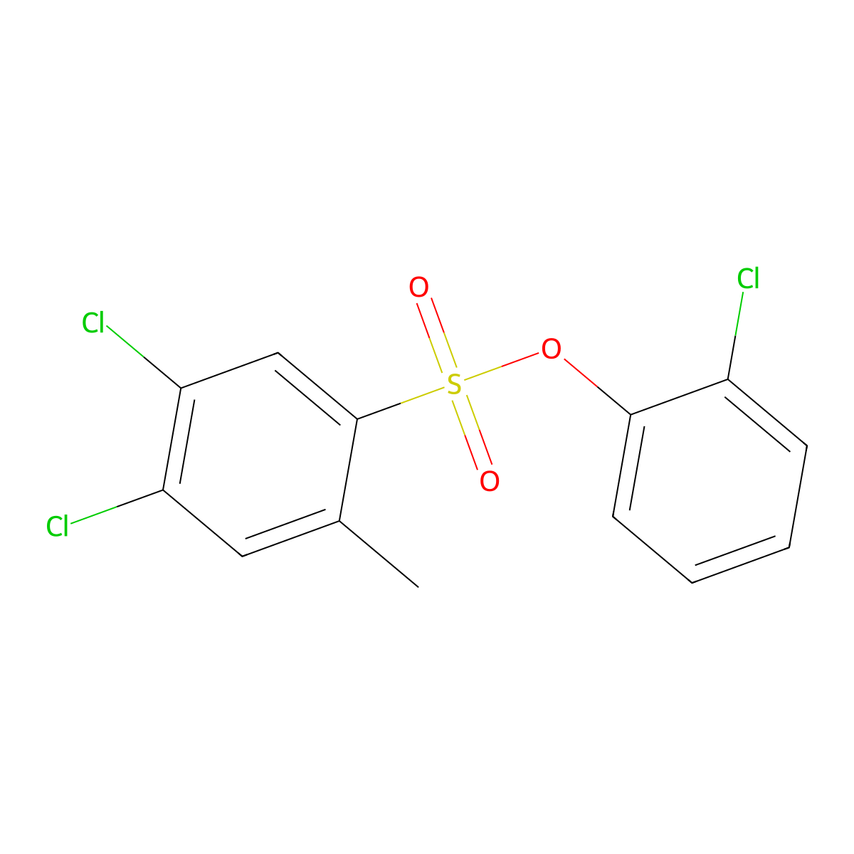 (2-Chlorophenyl) 4,5-dichloro-2-methylbenzenesulfonate molecular structure, CAS 2305298-09-1