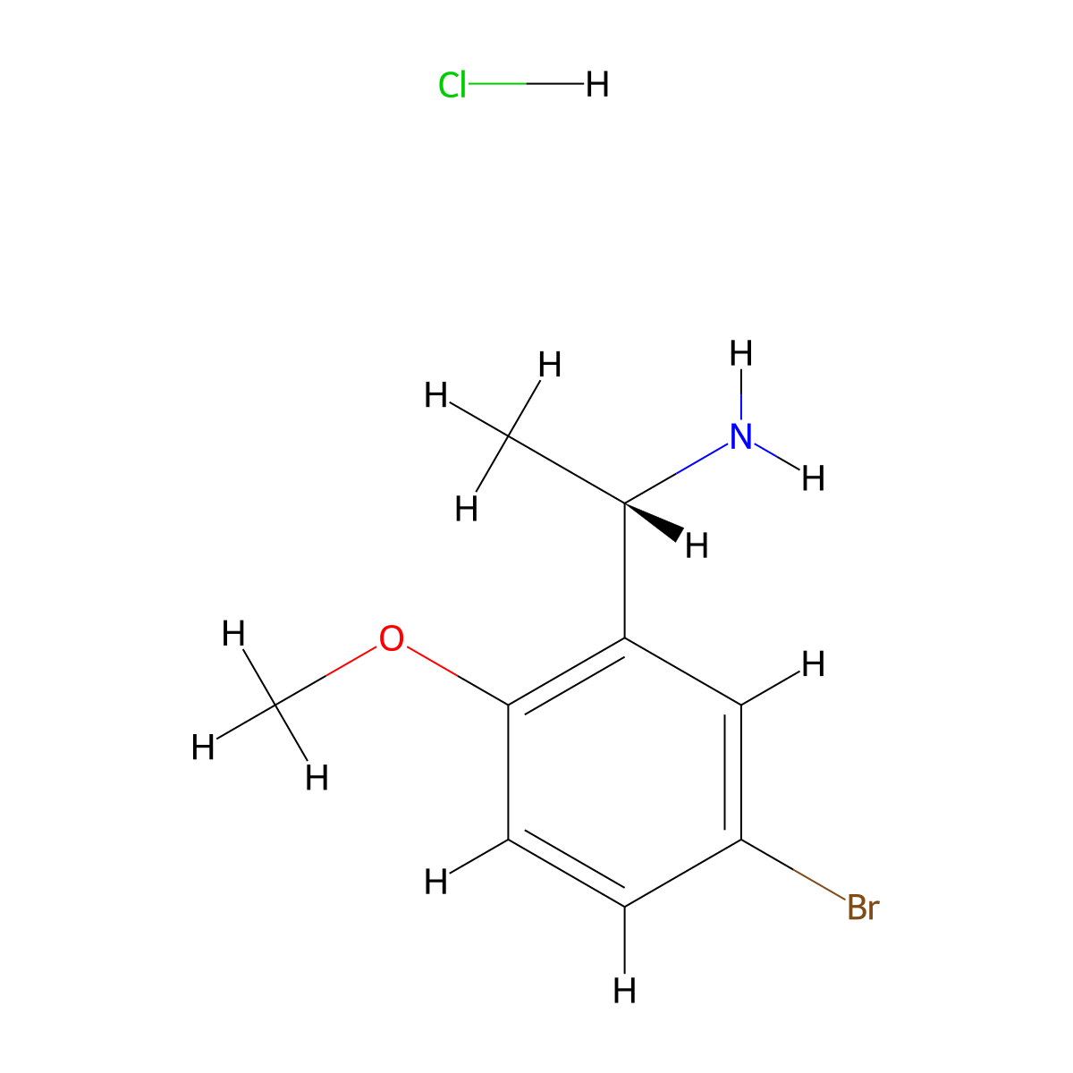 (S)-1-(5-Bromo-2-methoxyphenyl)ethan-1-amine hydrochloride molecular structure, CAS 2305336-13-2