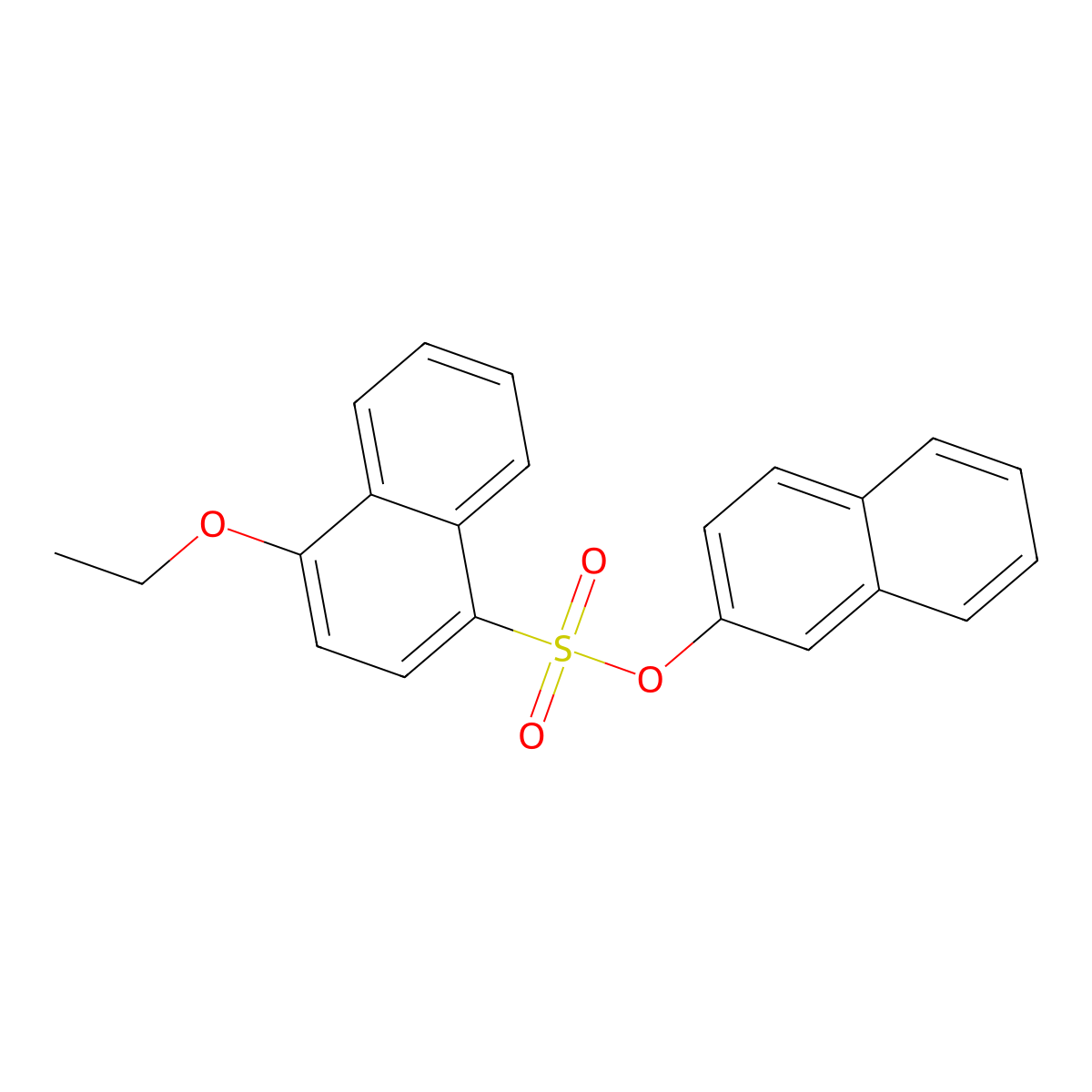 Naphthalen-2-yl 4-ethoxynaphthalene-1-sulfonate molecular structure, CAS 2305353-39-1