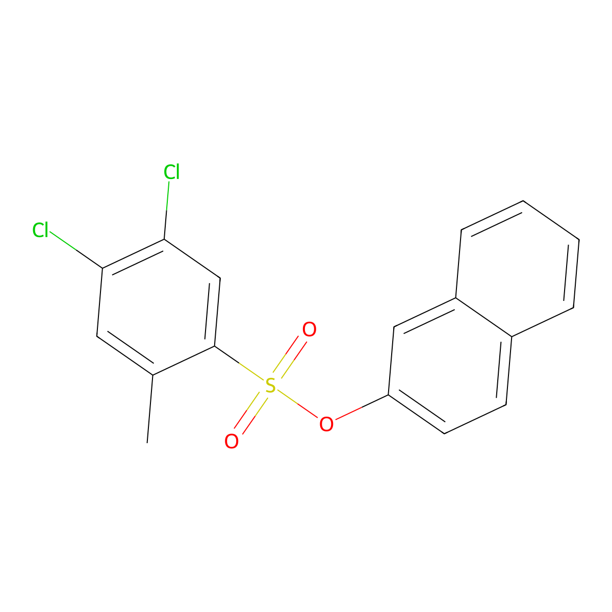 Naphthalen-2-yl 4,5-dichloro-2-methylbenzenesulfonate molecular structure, CAS 2305383-69-9