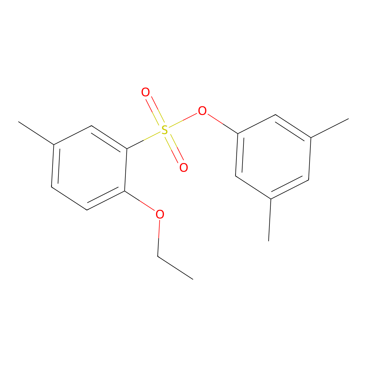 3,5-Dimethylphenyl 2-ethoxy-5-methylbenzene-1-sulfonate molecular structure, CAS 2305392-52-1