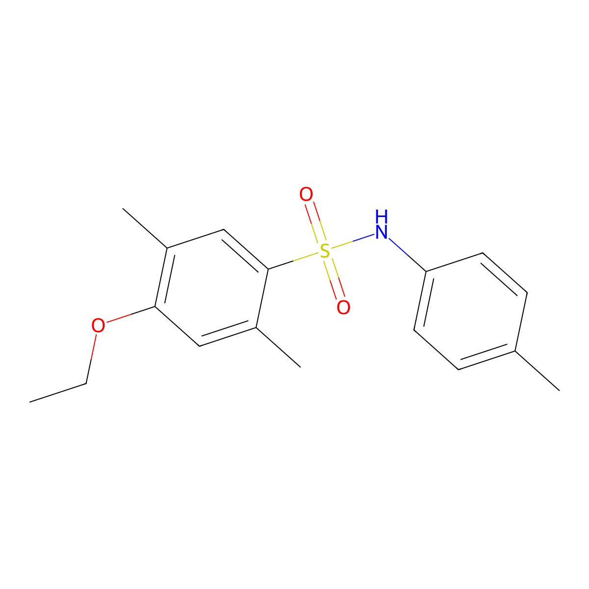 4-ethoxy-2,5-dimethyl-N-(4-methylphenyl)benzene-1-sulfonamide molecular structure, CAS 2305395-71-3