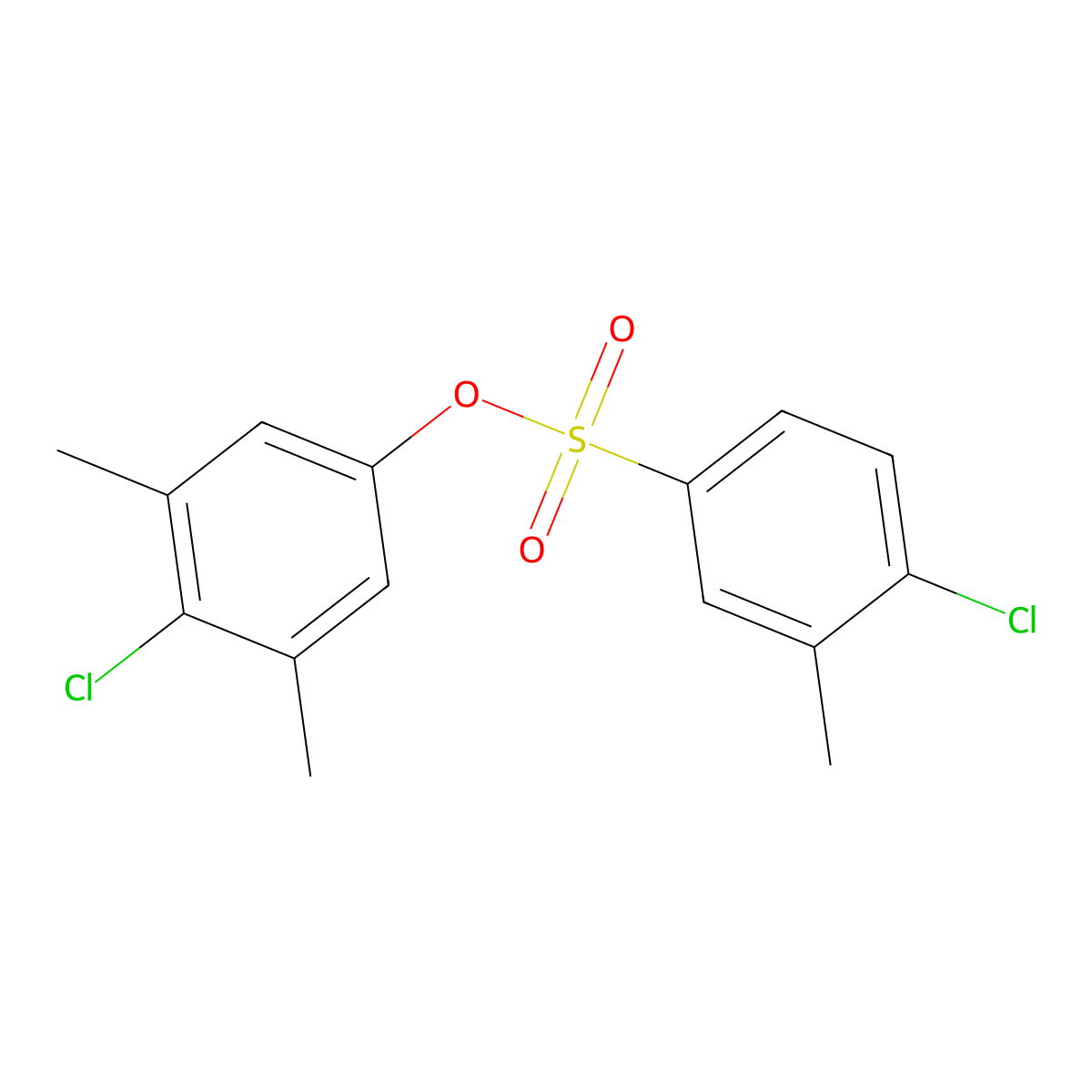 (4-Chloro-3,5-dimethylphenyl) 4-chloro-3-methylbenzenesulfonate molecular structure, CAS 2305423-40-7