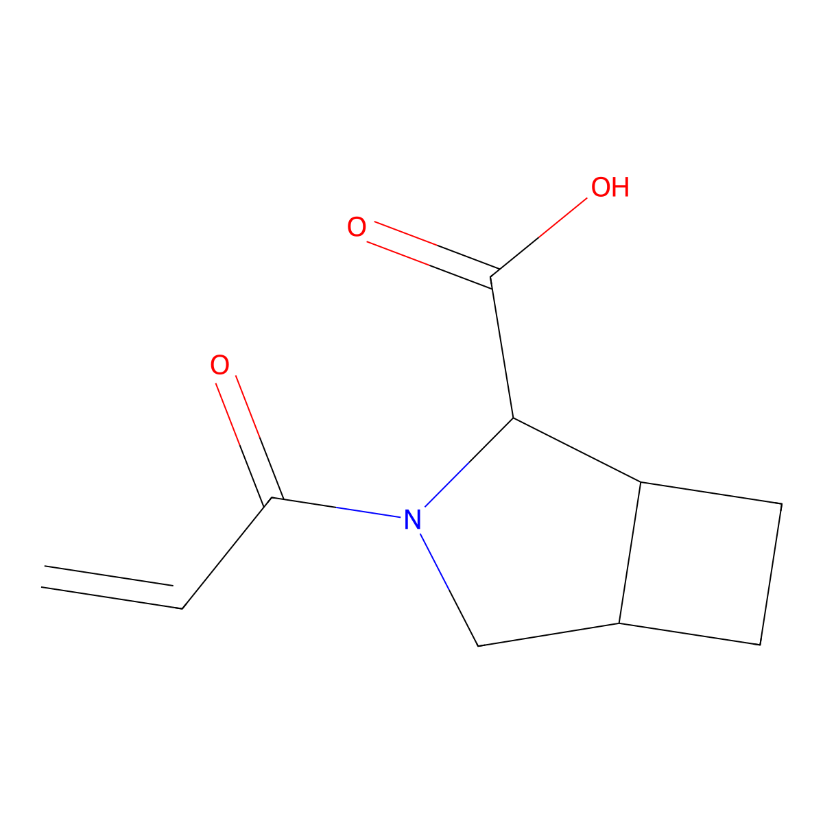 rac-(1R,2S,5S)-3-(prop-2-enoyl)-3-azabicyclo[3.2.0]heptane-2-carboxylic acid molecular structure, CAS 2305429-22-3