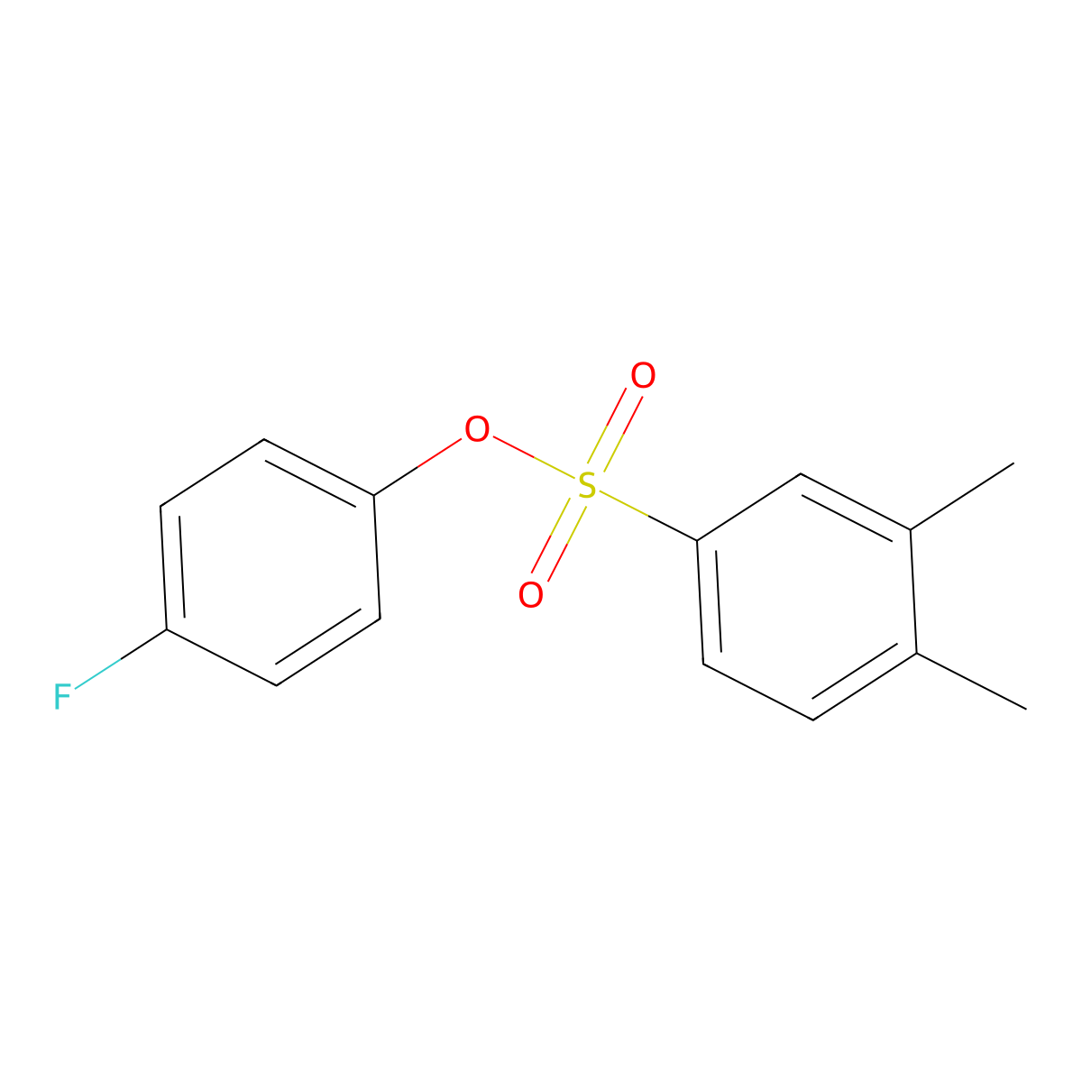4-Fluorophenyl 3,4-dimethylbenzene-1-sulfonate molecular structure, CAS 2305440-31-5