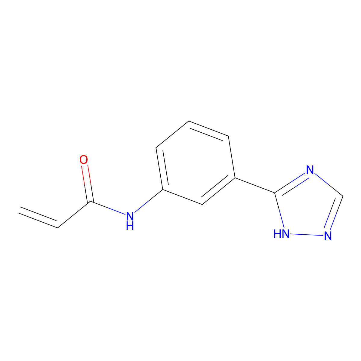 N-[3-(1H-1,2,4-triazol-3-yl)phenyl]prop-2-enamide molecular structure, CAS 2305475-67-4