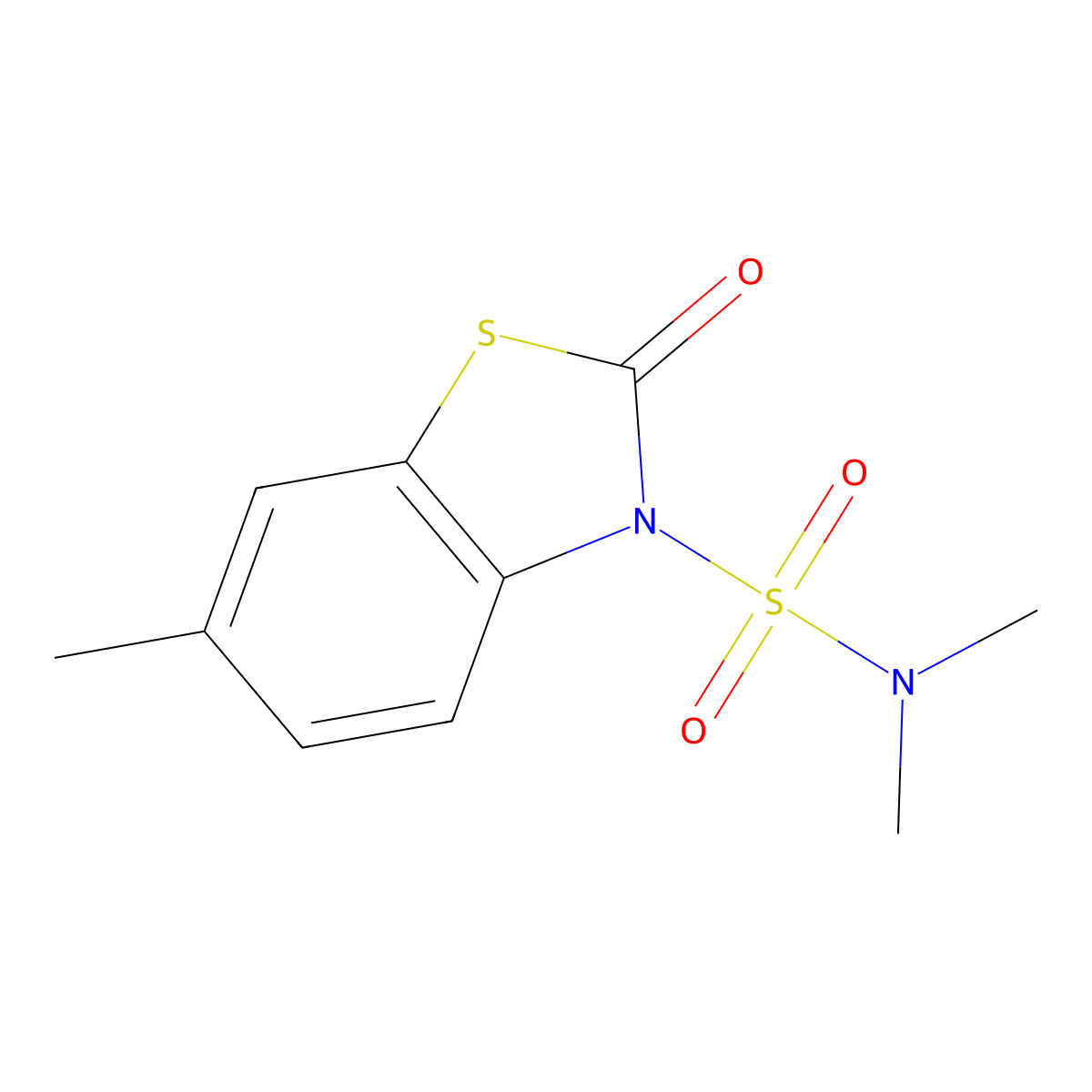 N,N,6-trimethyl-2-oxo-2,3-dihydro-1,3-benzothiazole-3-sulfonamide molecular structure, CAS 2305477-42-1