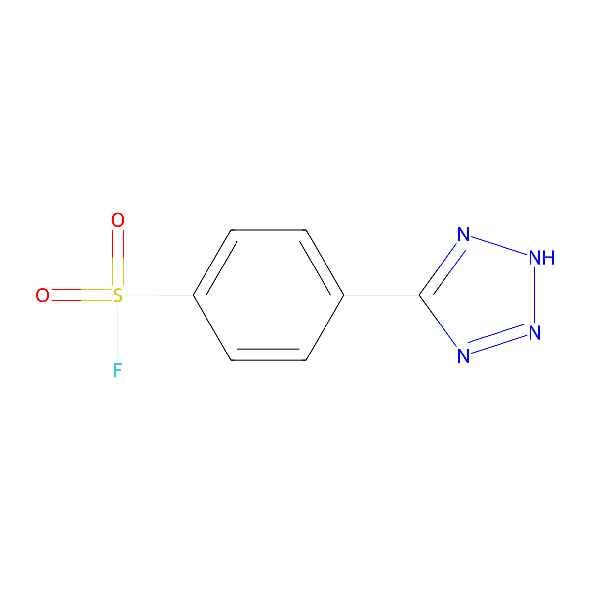 4-(1H-1,2,3,4-tetrazol-5-yl)benzene-1-sulfonyl fluoride molecular structure, CAS 2305488-77-9