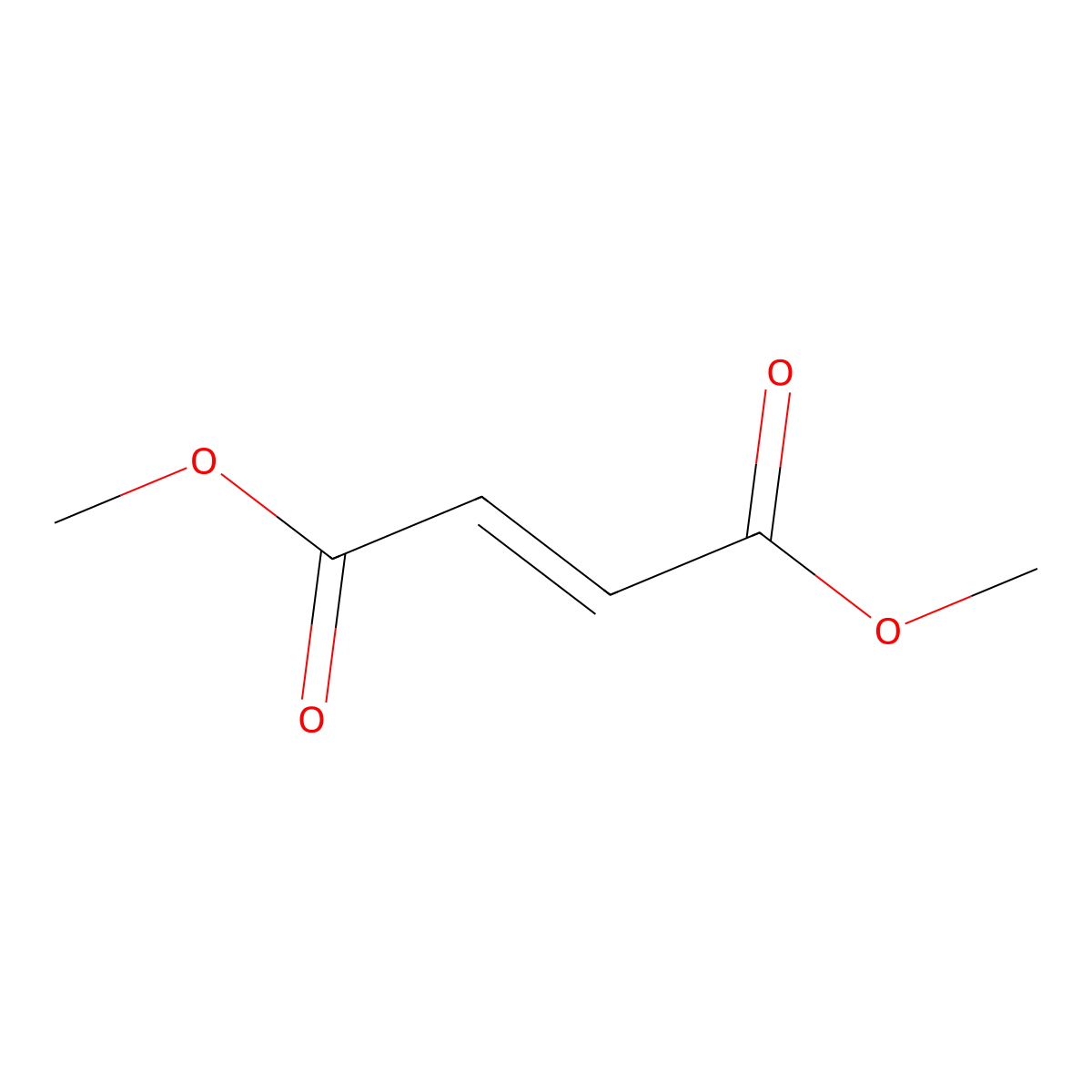 Dimethyl Fumarate molecular structure, CAS 23055-10-9