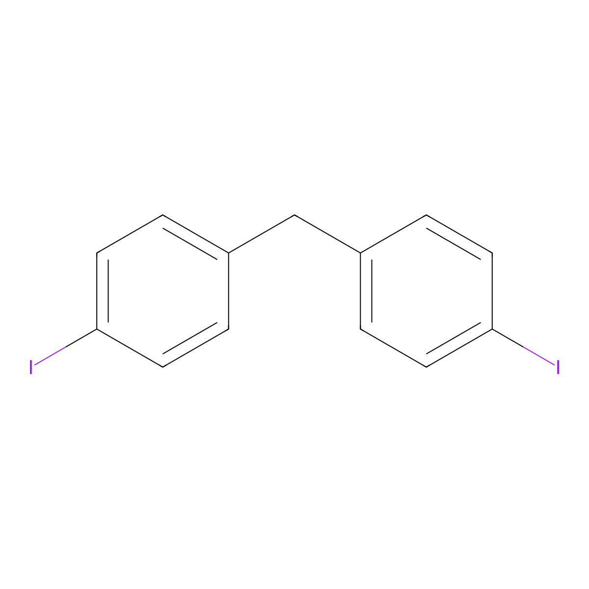 Bis(4-iodophenyl)methane molecular structure, CAS 23055-78-9