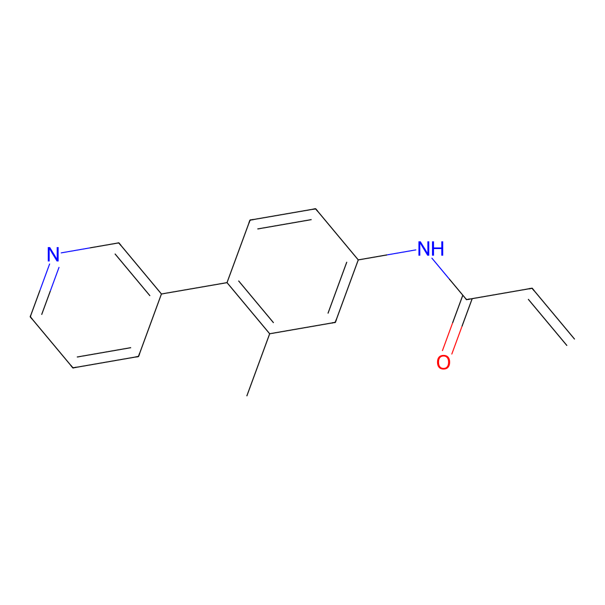 N-(3-Methyl-4-pyridin-3-ylphenyl)prop-2-enamide molecular structure, CAS 2305518-74-3