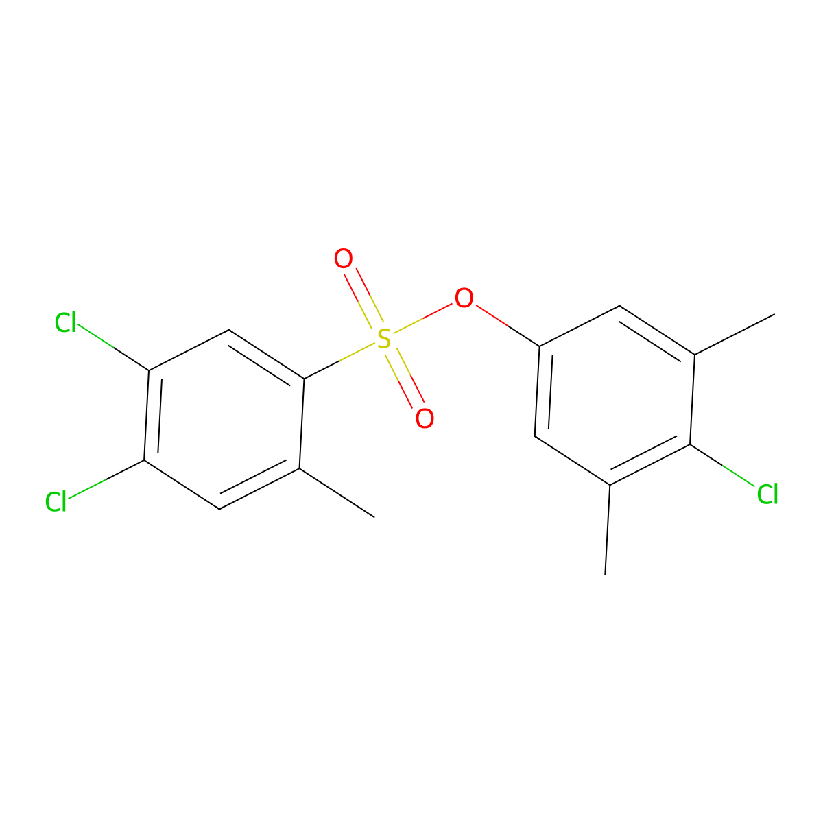 (4-Chloro-3,5-dimethylphenyl) 4,5-dichloro-2-methylbenzenesulfonate molecular structure, CAS 2305565-32-4