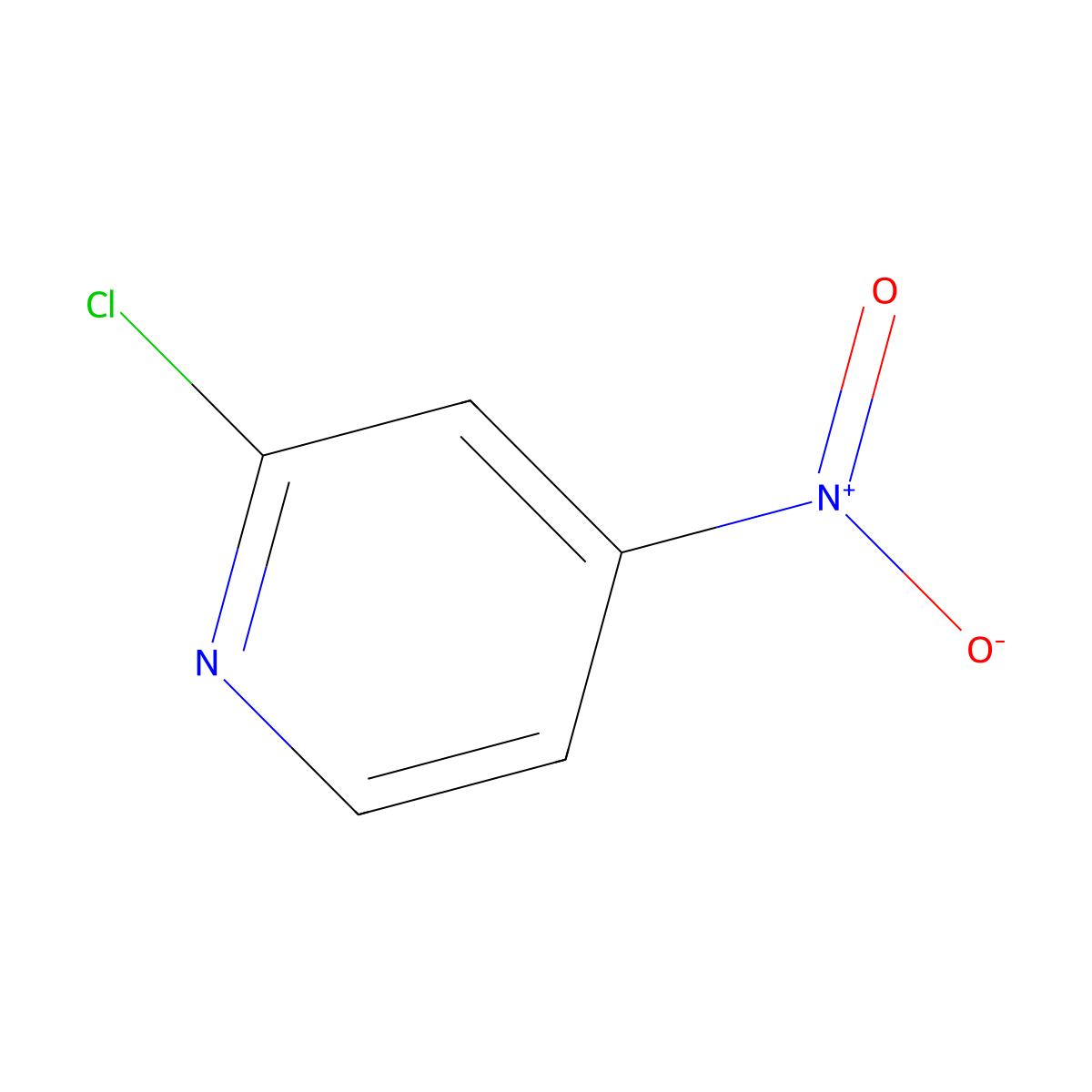2-Chloro-4-nitropyridine molecular structure, CAS 23056-36-2