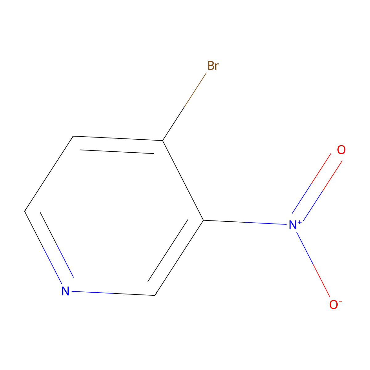 4-Bromo-3-nitropyridine molecular structure, CAS 23056-44-2