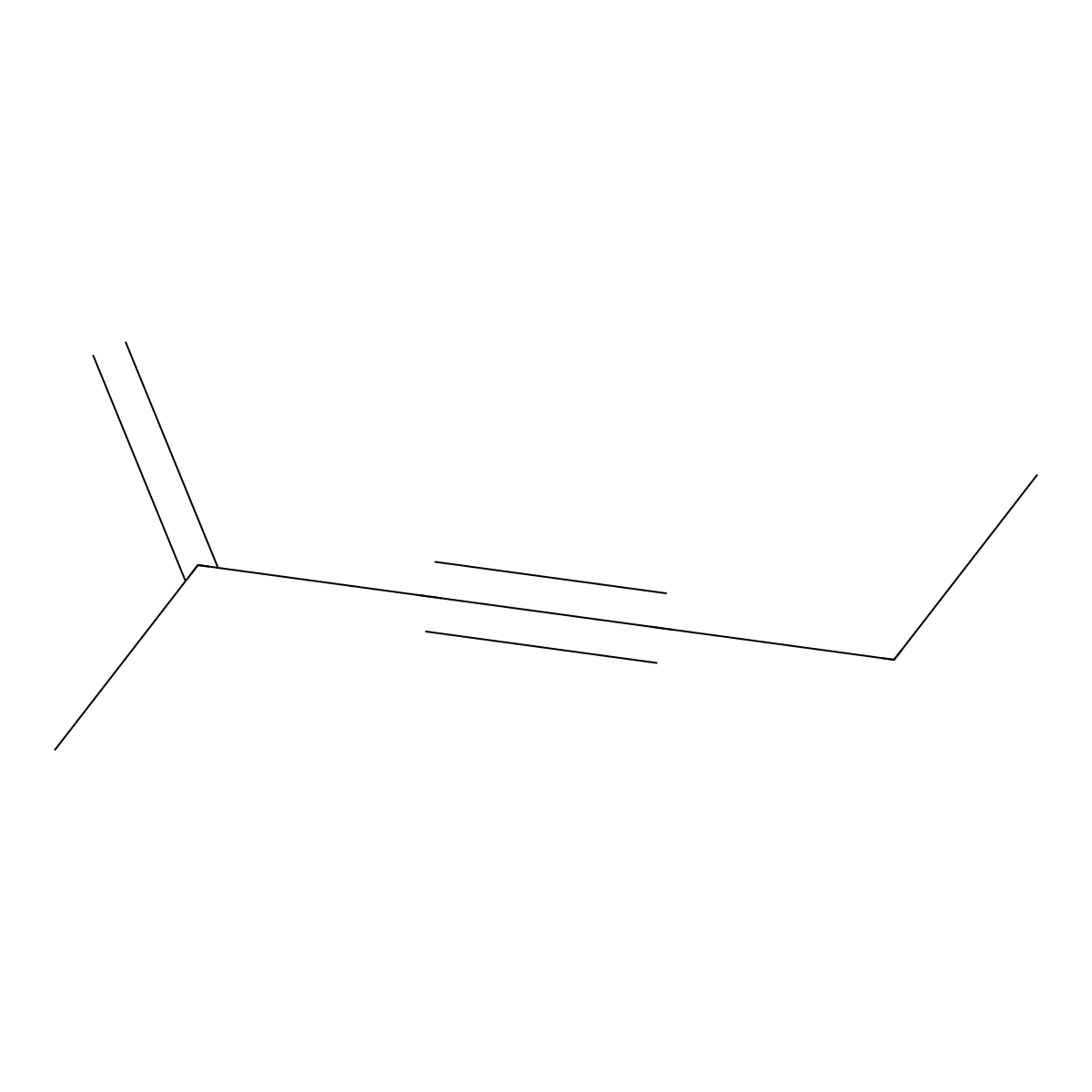 1-Hexen-3-yne, 2-methyl- molecular structure, CAS 23056-94-2