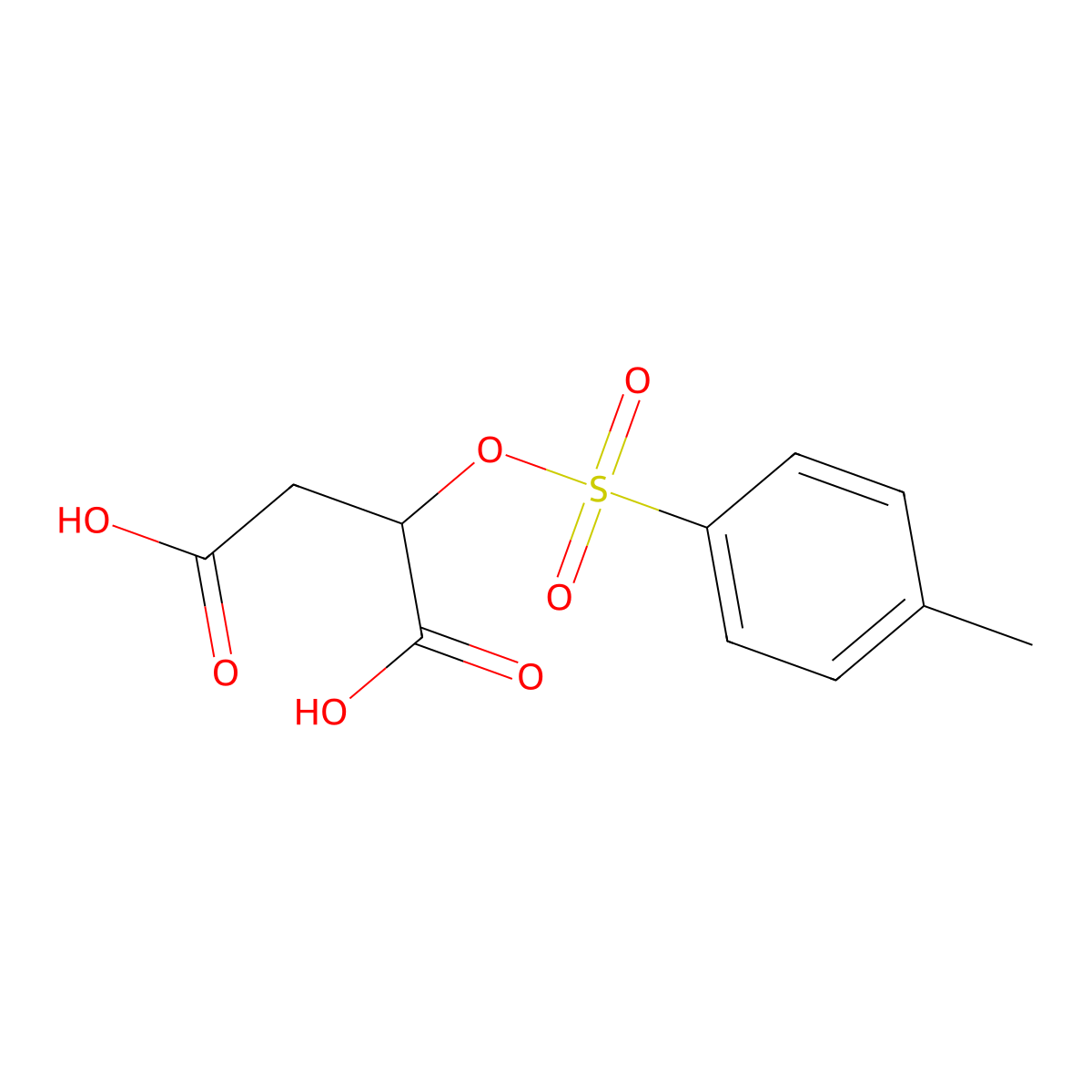 2-[(4-Methylbenzenesulfonyl)oxy]butanedioic acid molecular structure, CAS 2305615-12-5