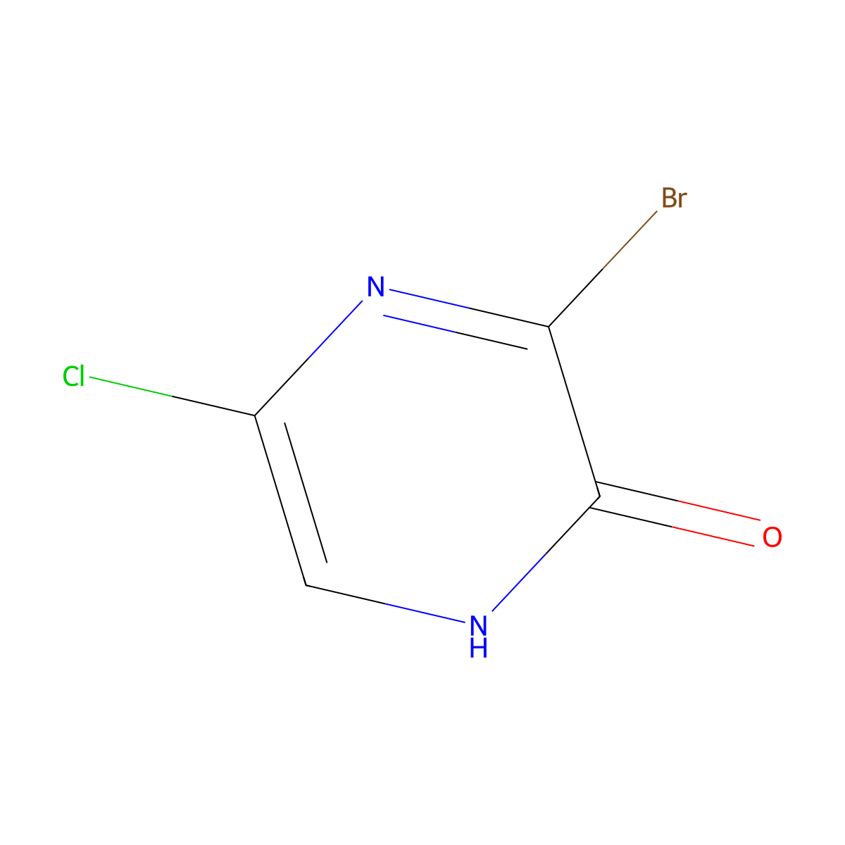 3-Bromo-5-chloropyrazin-2(1H)-one molecular structure, CAS 2305633-61-6