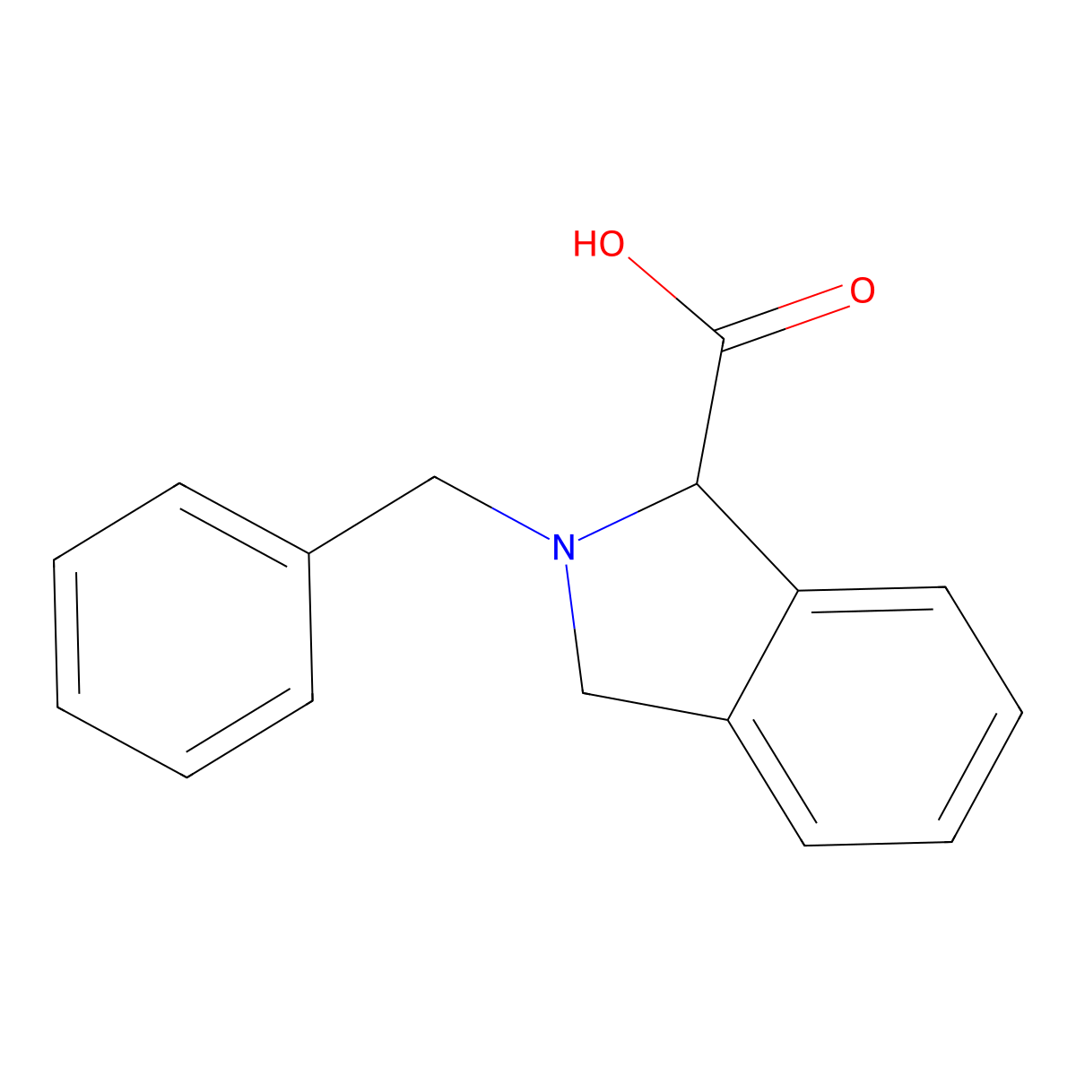 2-Benzyl-1,3-dihydroisoindole-1-carboxylic acid molecular structure, CAS 2305636-90-0
