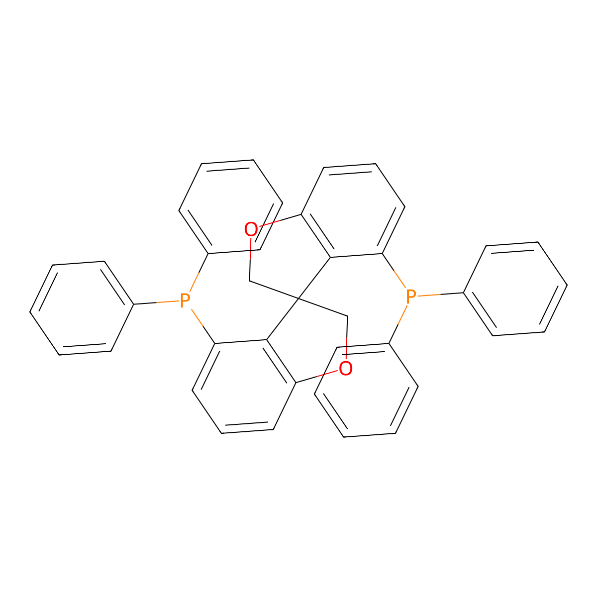 (3R)-4,4'-Bis(diphenylphosphaneyl)-2H,2'H-3,3'-spirobi[benzofuran] molecular structure, CAS 2305757-36-0
