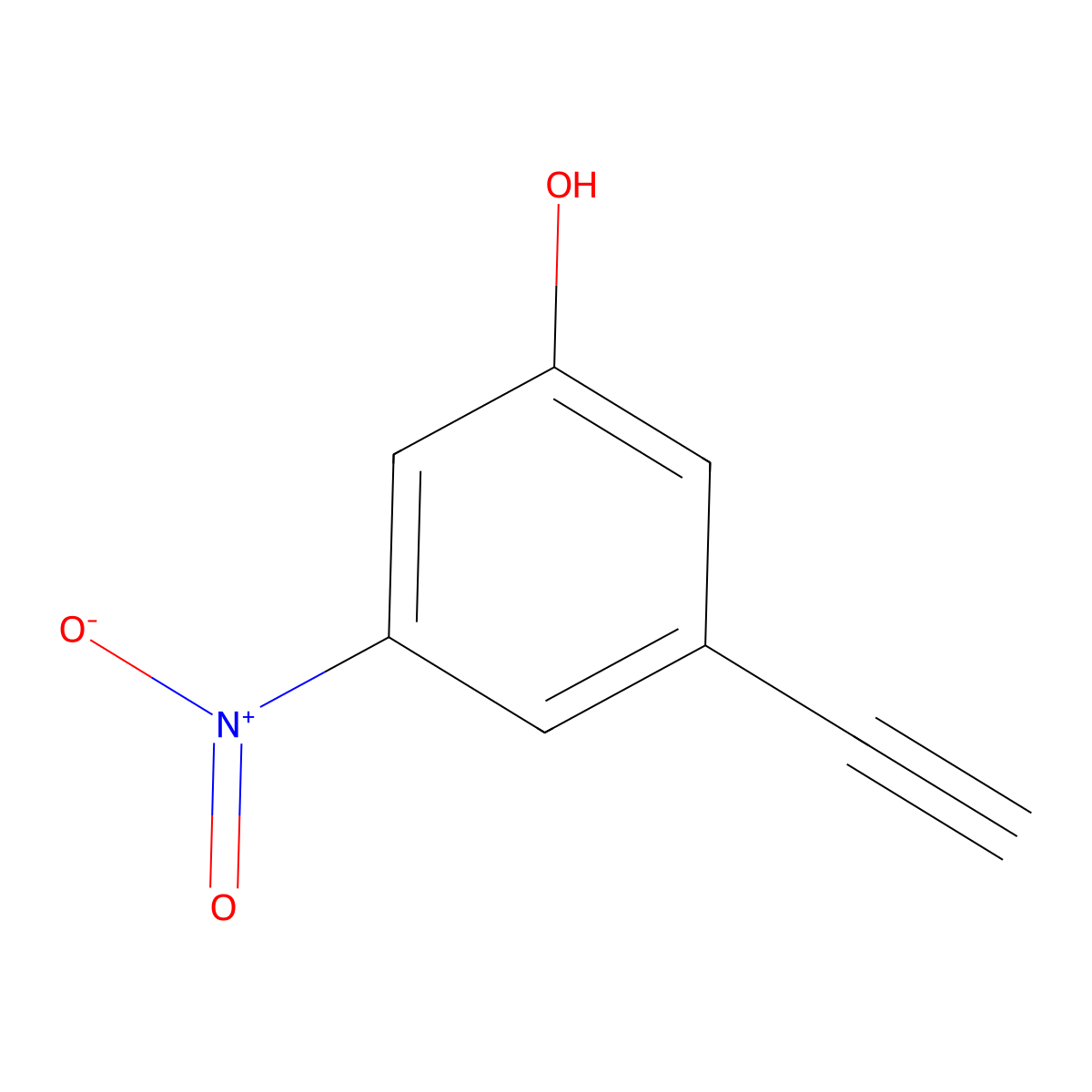 3-Ethynyl-5-nitrophenol molecular structure, CAS 2305773-15-1