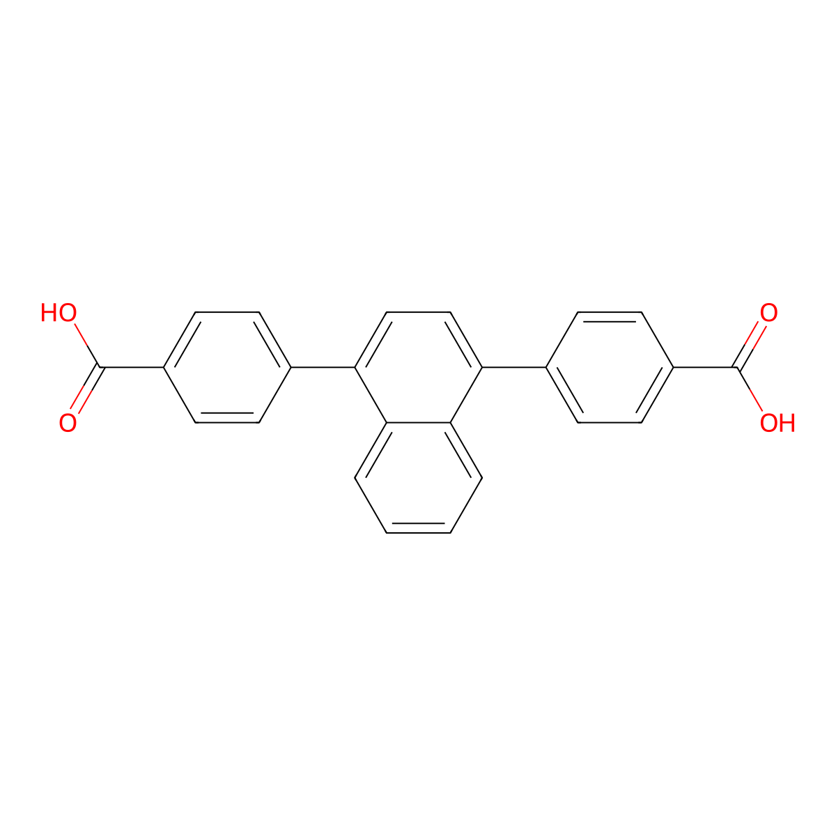 4,4'-(Naphthalene-1,4-diyl)dibenzoic acid molecular structure, CAS 2305793-87-5