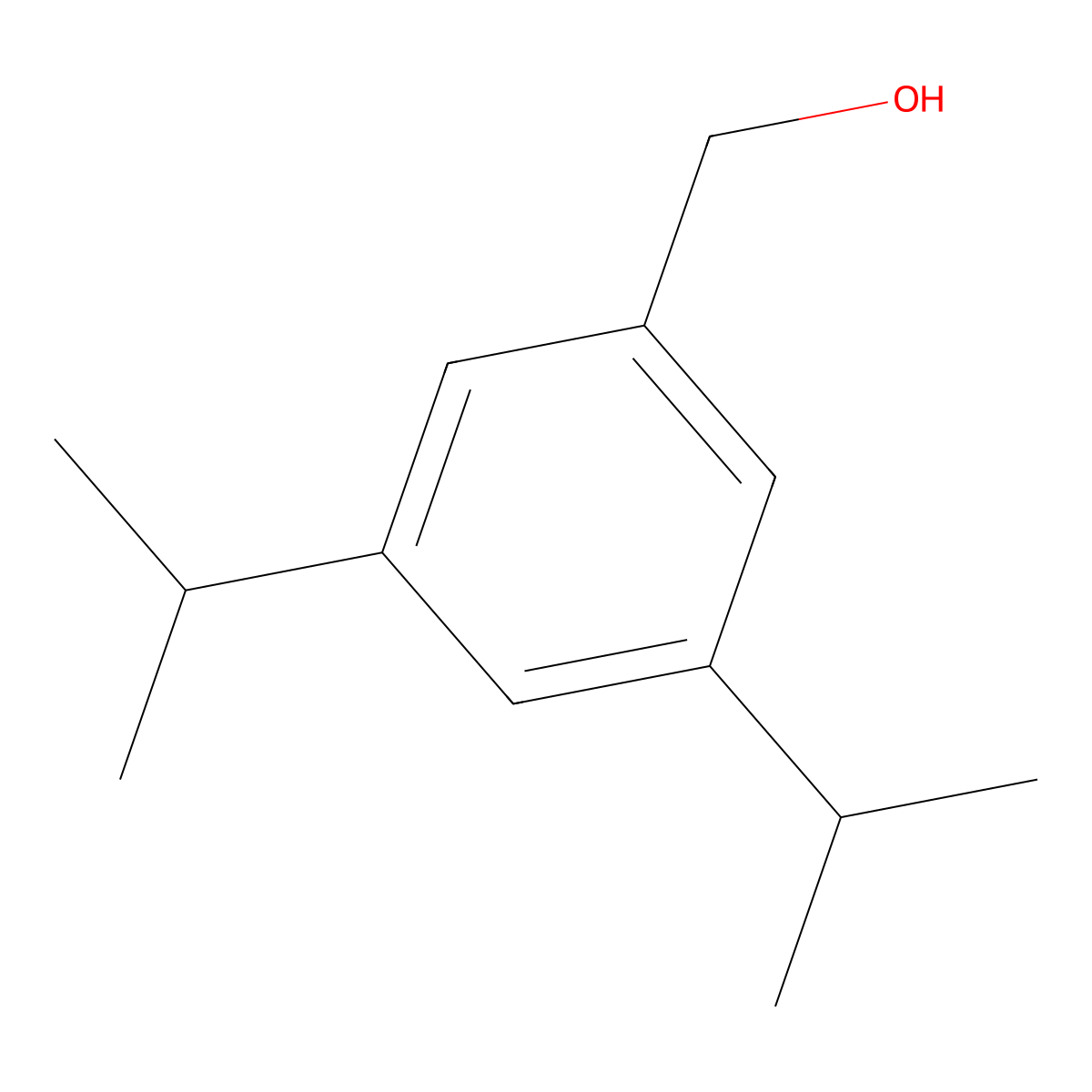 3,5-Bis(1-methylethyl)benzenemethanol molecular structure, CAS 23058-82-4