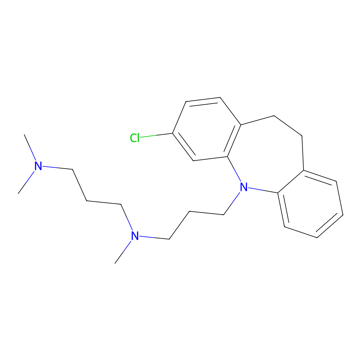 Clomipramine diamine molecular structure, CAS 2305824-50-2