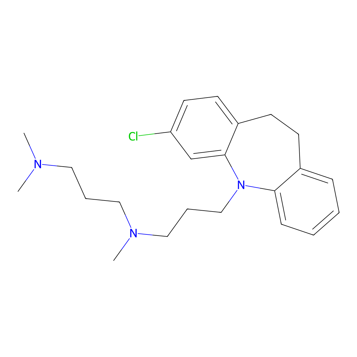 Clomipramine diamine molecular structure, CAS 2305824-50-2