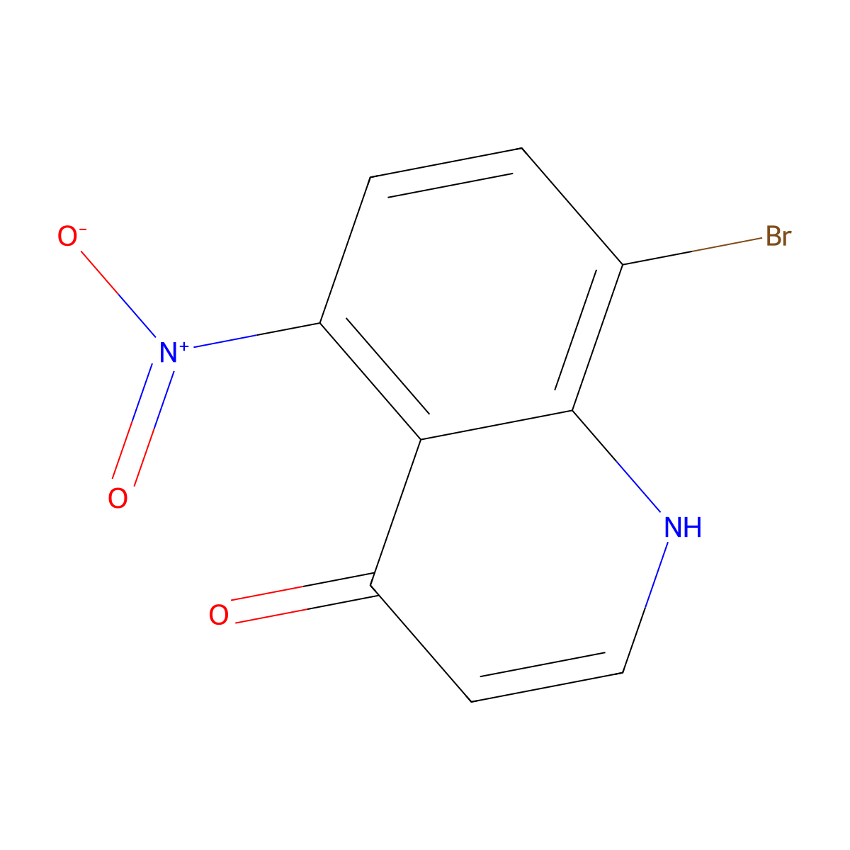 8-Bromo-5-nitroquinolin-4-ol molecular structure, CAS 2305865-38-5