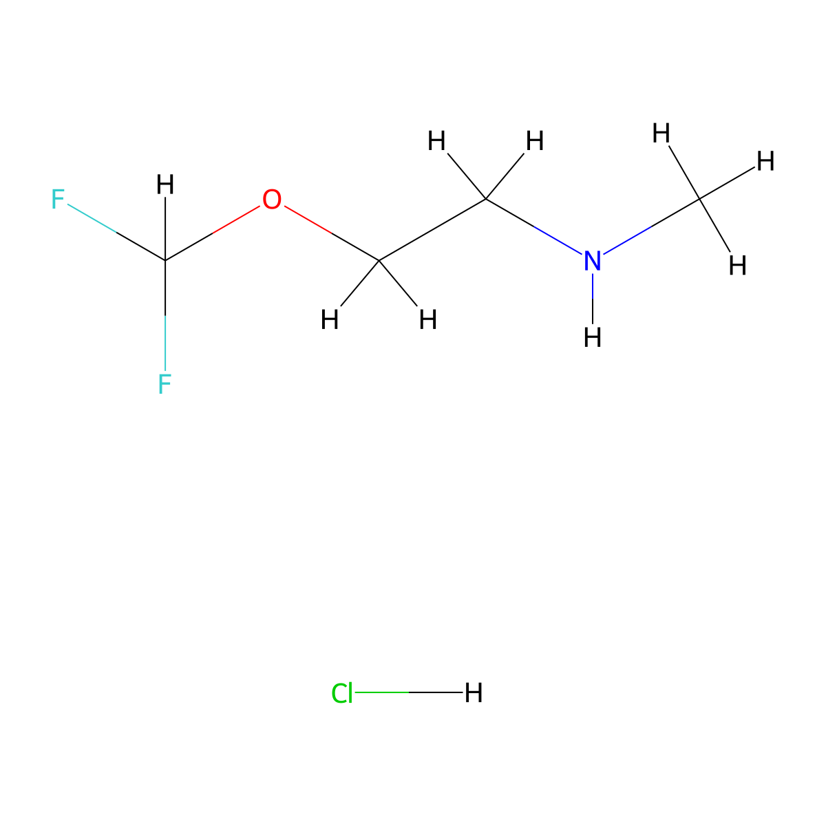 [2-(Difluoromethoxy)ethyl](methyl)amine hydrochloride molecular structure, CAS 2305925-28-2
