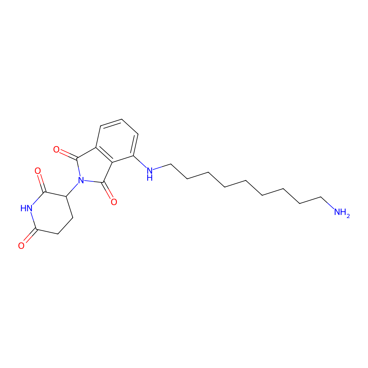 4-(9-Aminononylamino)-2-(2,6-dioxo-3-piperidyl)isoindoline-1,3-dione molecular structure, CAS 2305936-76-7