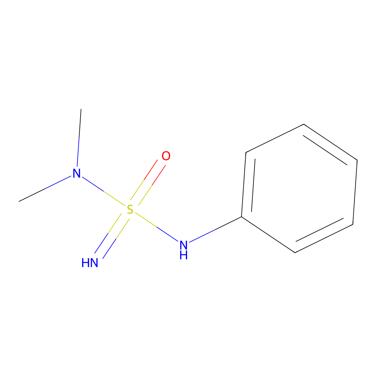 dimethyl(phenyl-S-aminosulfonimidoyl)amine molecular structure, CAS 2305949-08-8