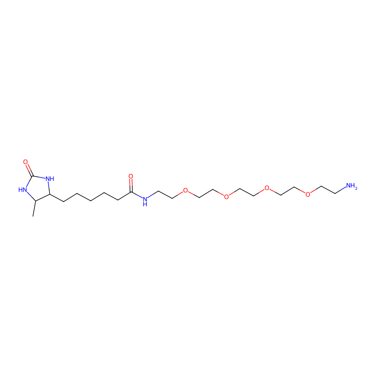 Amine-PEG4-Desthiobiotin molecular structure, CAS 2306109-91-9