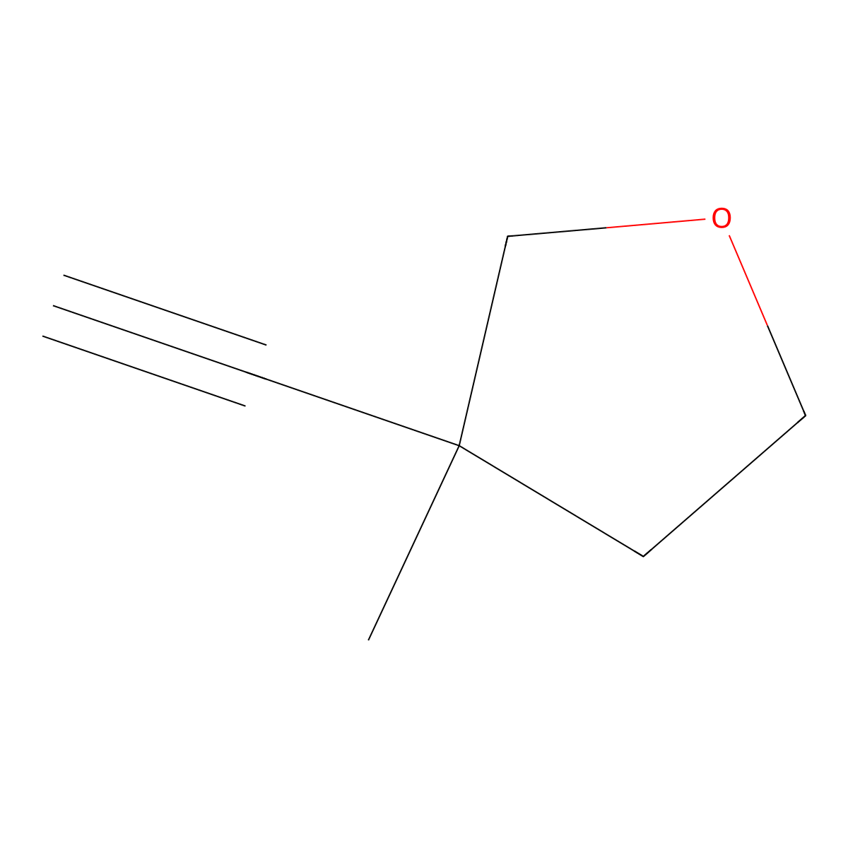 3-Ethynyl-3-methyloxolane molecular structure, CAS 2306125-86-8