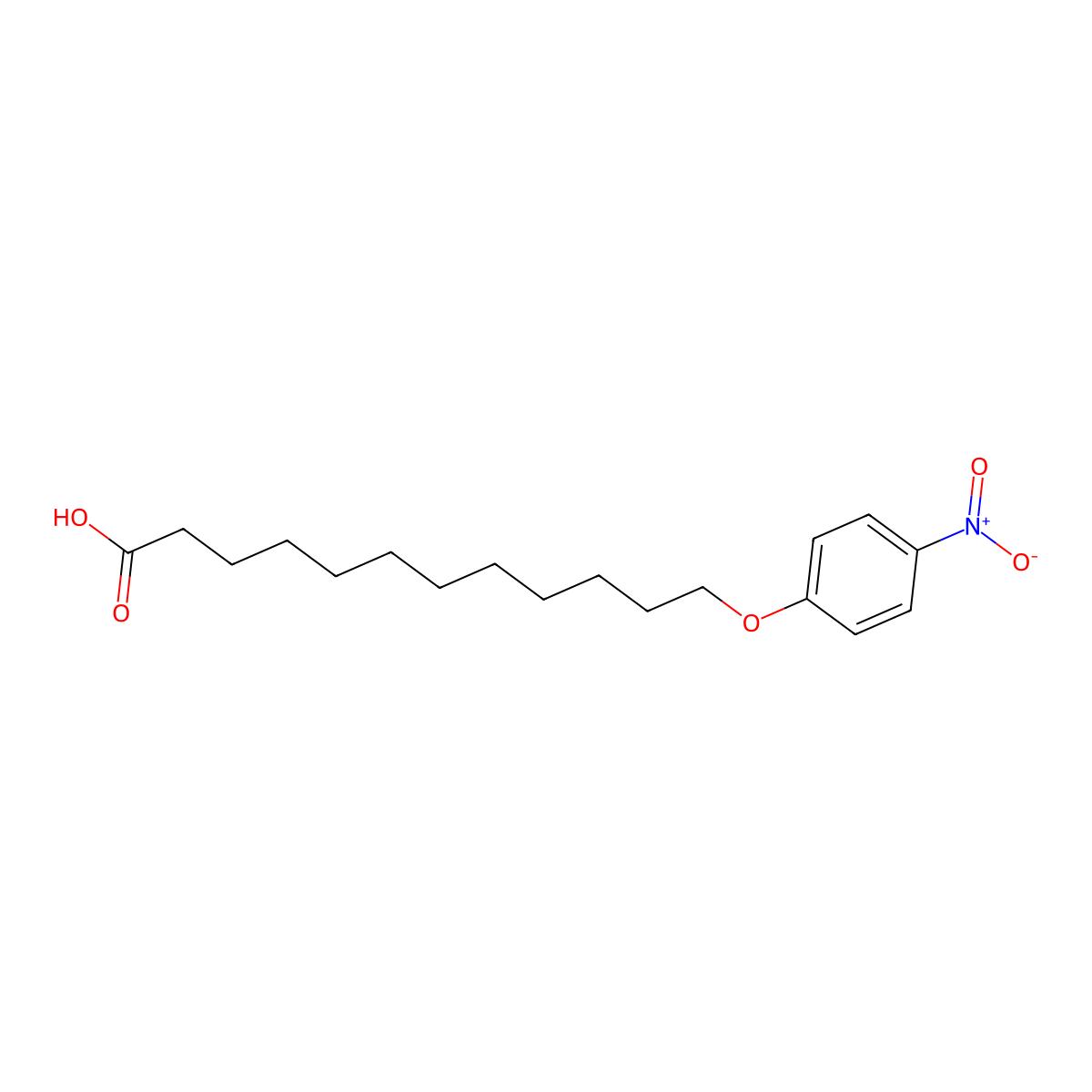 12-(4-Nitrophenoxy)dodecanoic acid molecular structure, CAS 230613-81-7