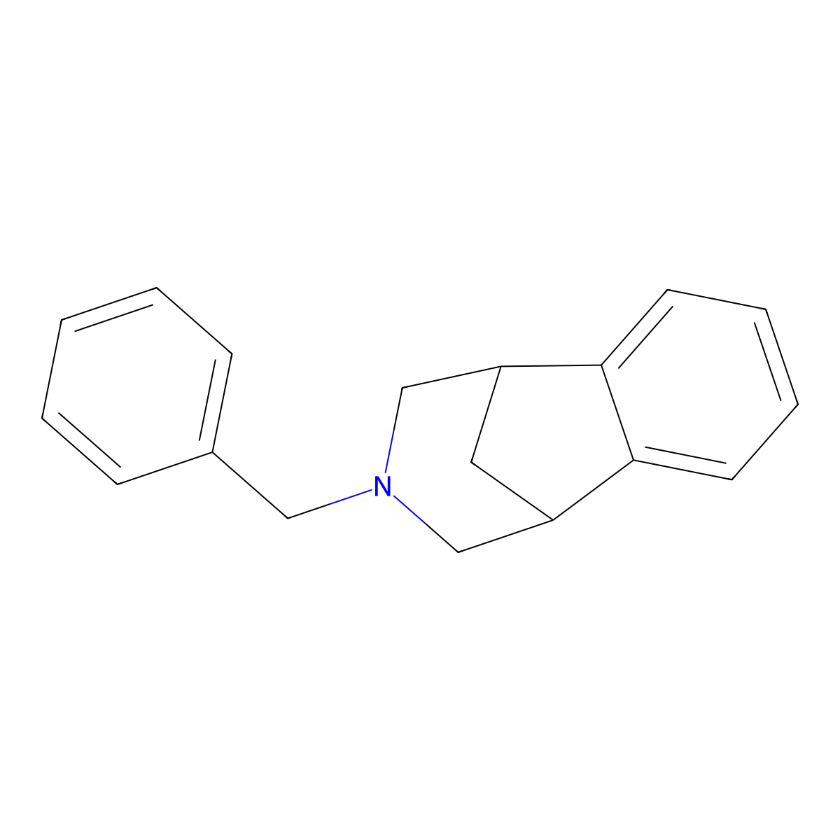 3-Benzyl-2,3,4,5-tetrahydro-1H-1,5-methano-3-benzazepine molecular structure, CAS 230615-48-2