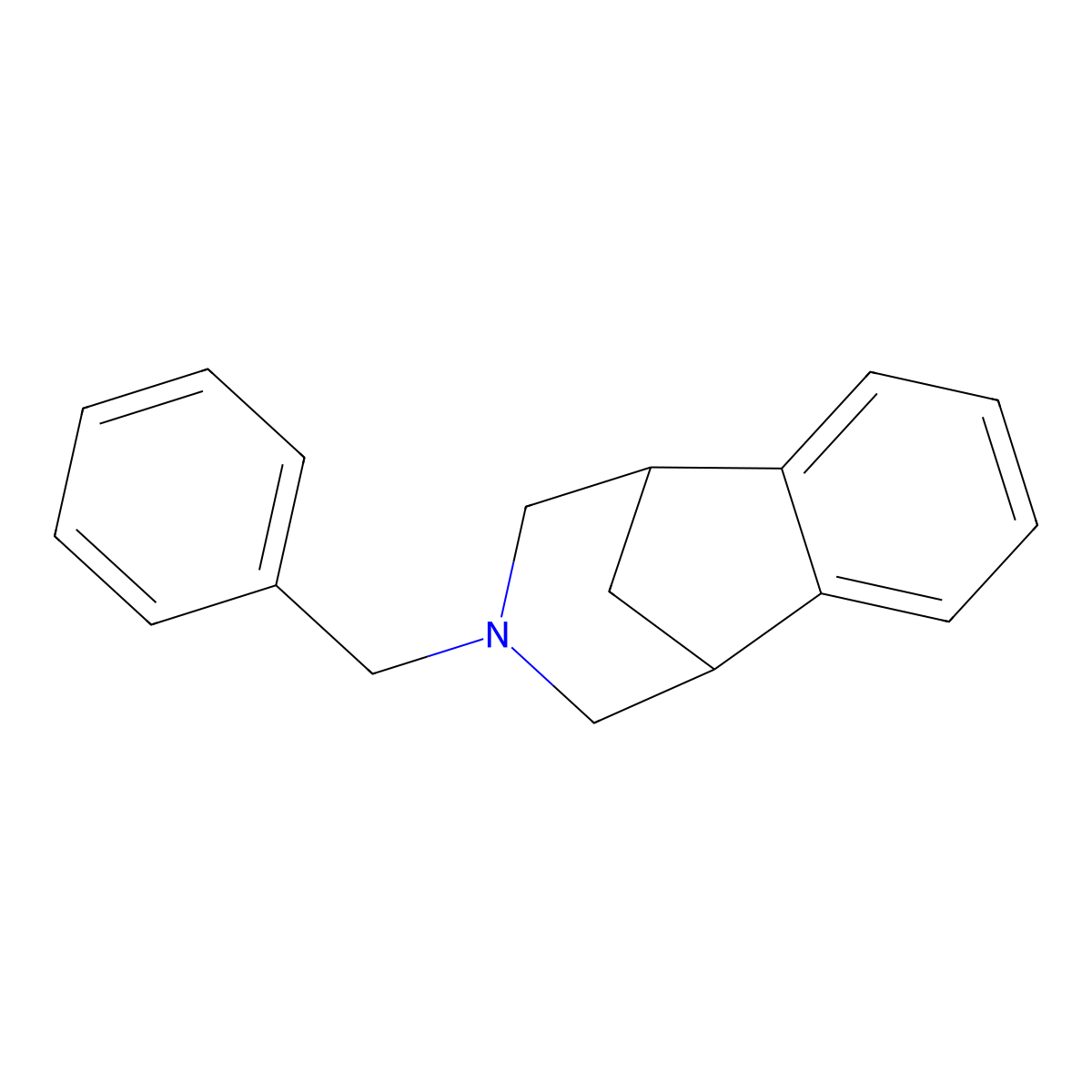 3-Benzyl-2,3,4,5-tetrahydro-1H-1,5-methano-3-benzazepine molecular structure, CAS 230615-48-2
