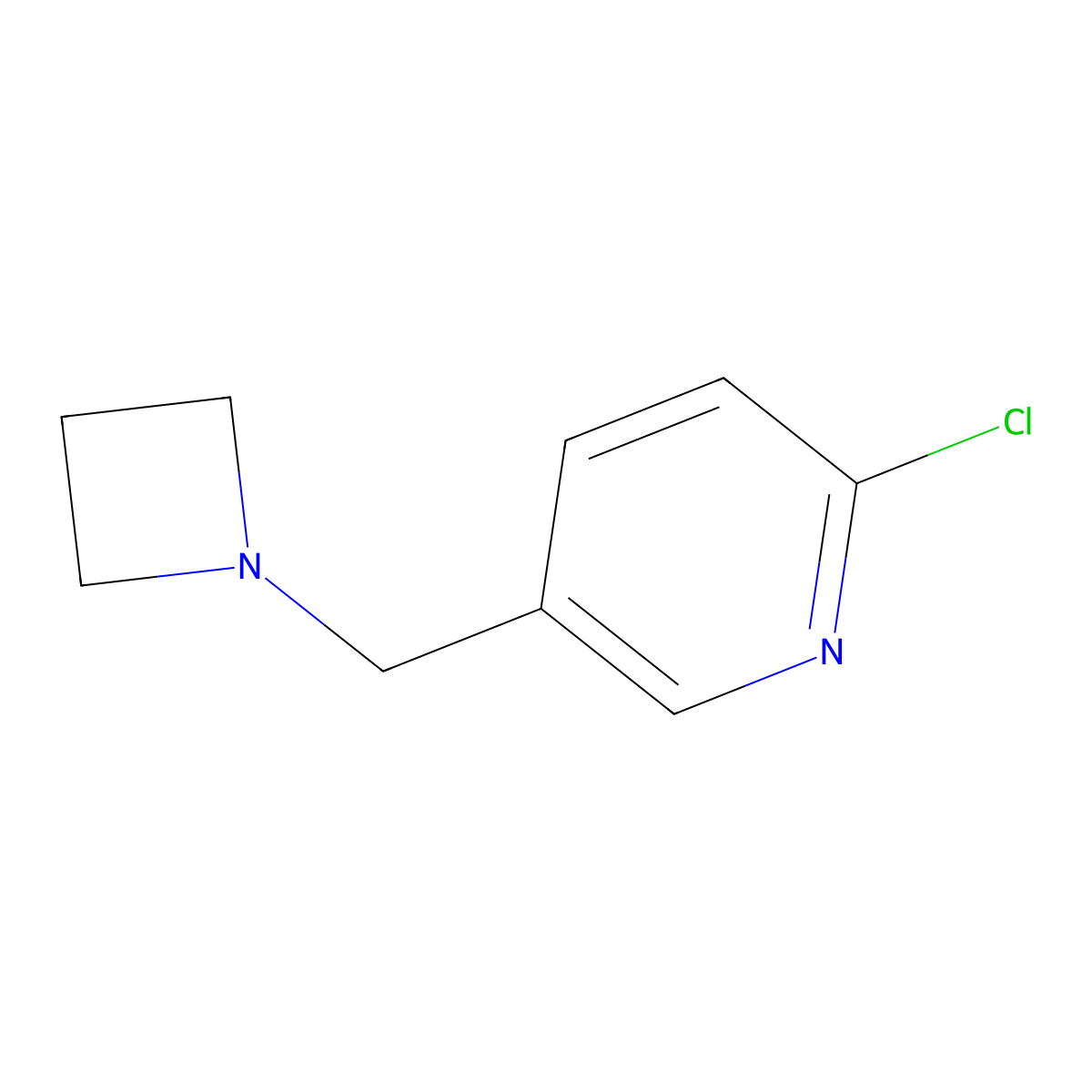 5-[(Azetidin-1-yl)methyl]-2-chloropyridine molecular structure, CAS 230617-65-9