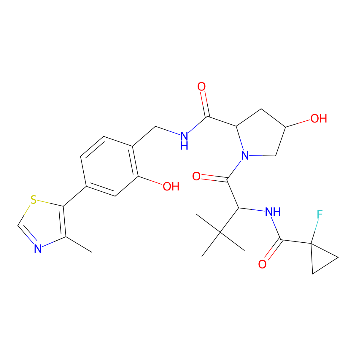 VH032-cyclopropane-F molecular structure, CAS 2306193-99-5