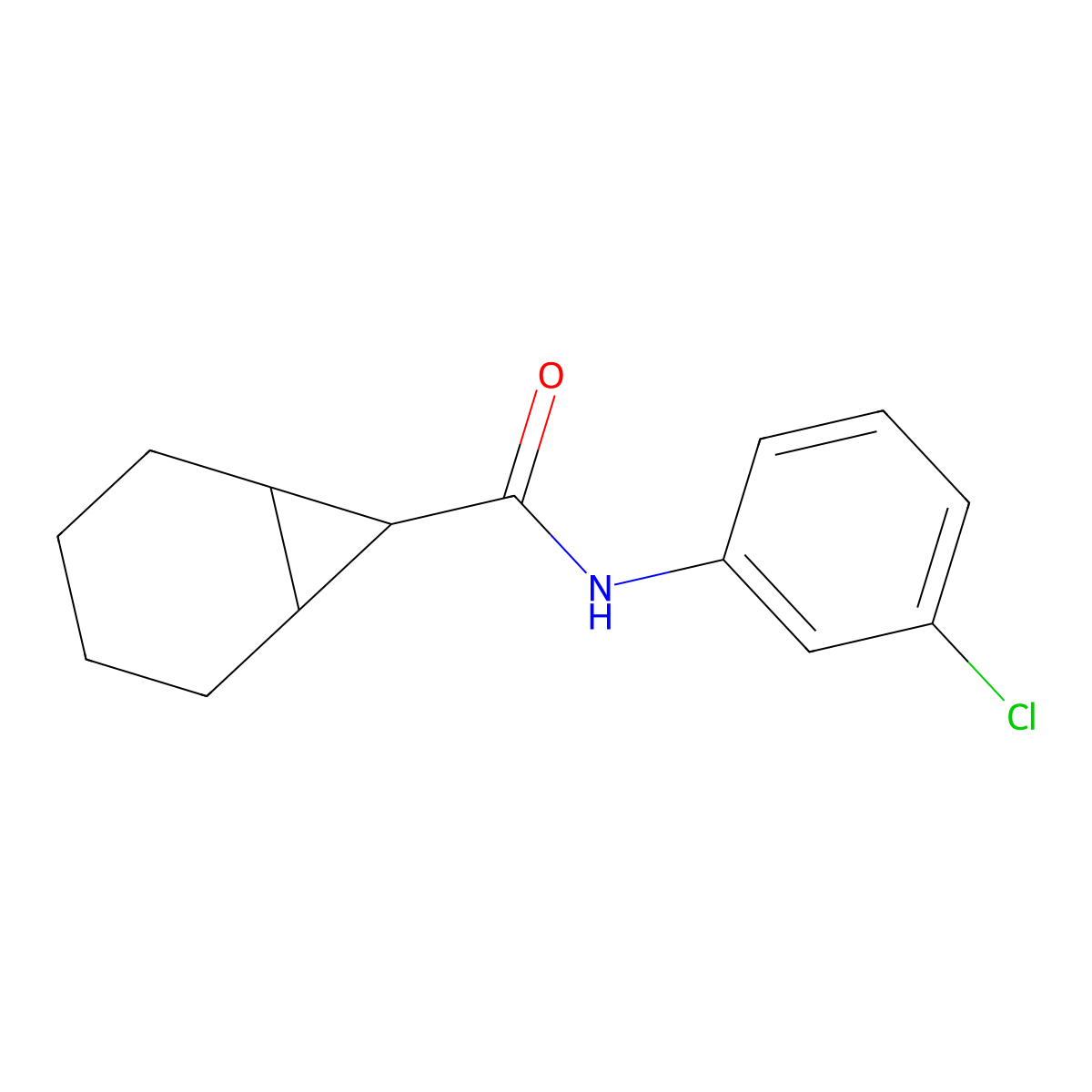 N-(3-Chlorophenyl)bicyclo[4.1.0]heptane-7-carboxamide molecular structure, CAS 2306195-65-1