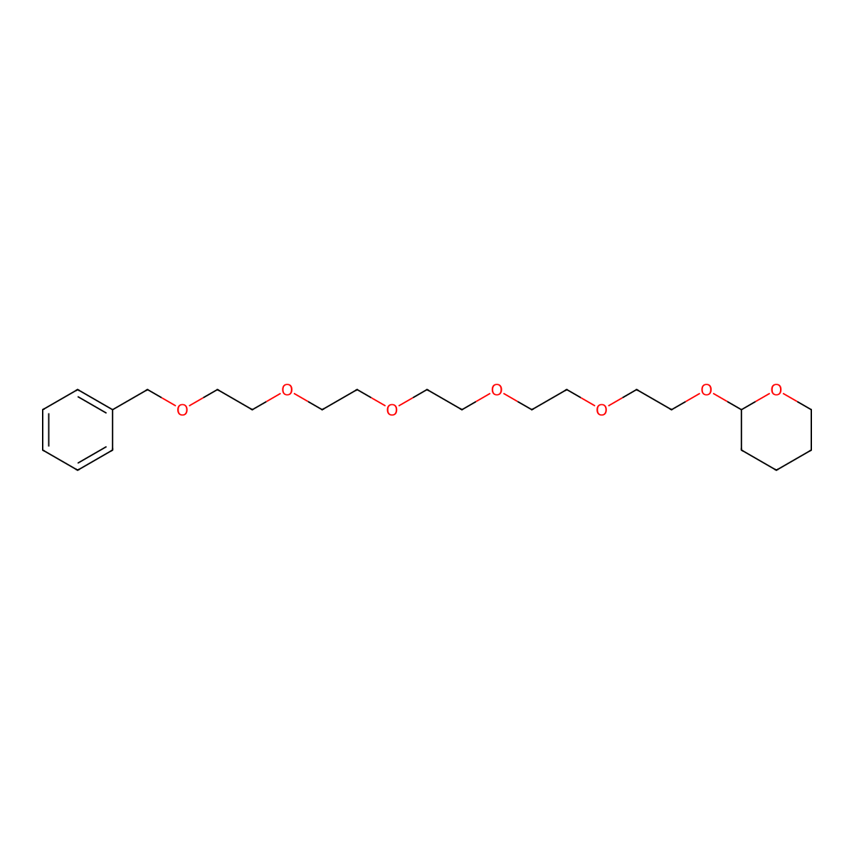 Benzyl-PEG5-THP molecular structure, CAS 230620-74-3