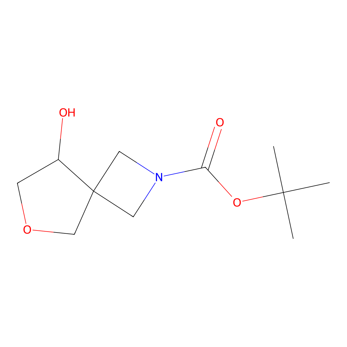 tert-butyl (8S)-8-hydroxy-6-oxa-2-azaspiro[3.4]octane-2-carboxylate molecular structure, CAS 2306245-38-3