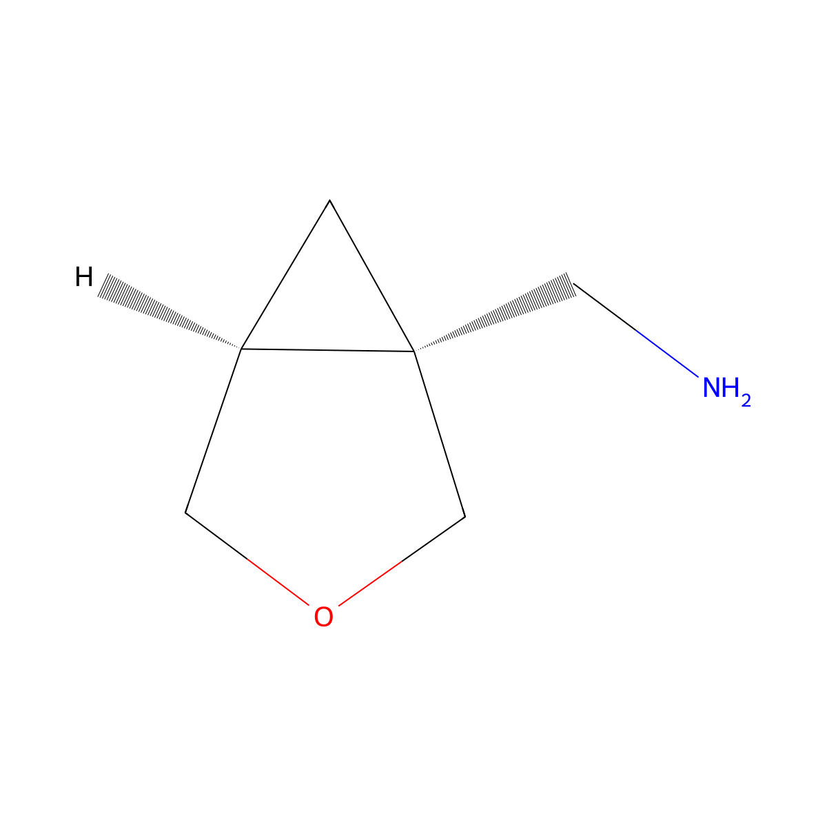 ((1R,5S)-3-Oxabicyclo[3.1.0]hexan-1-yl)methanamine molecular structure, CAS 2306247-34-5