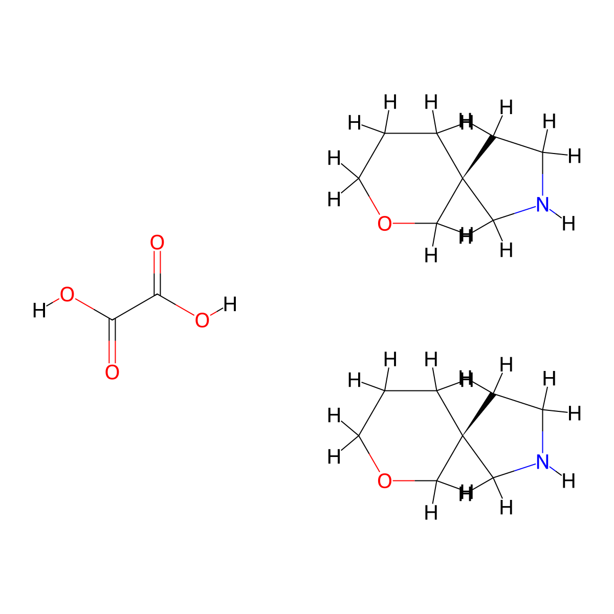 (5S)-7-oxa-2-azaspiro[4.5]decane hemioxalate molecular structure, CAS 2306248-08-6