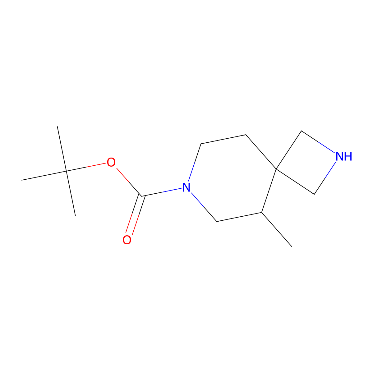 tert-butyl (5R)-5-methyl-2,7-diazaspiro[3.5]nonane-7-carboxylate molecular structure, CAS 2306248-63-3